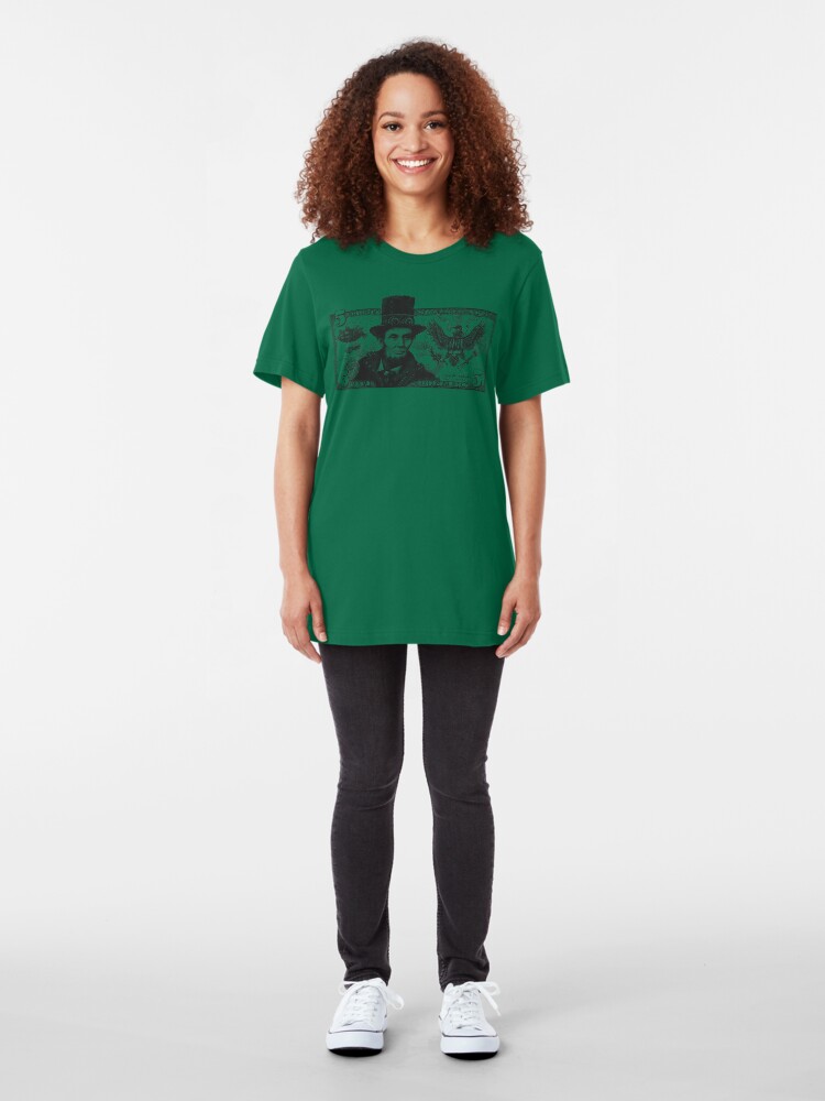 Alternate view of Steampunk Lincoln Slim Fit T-Shirt