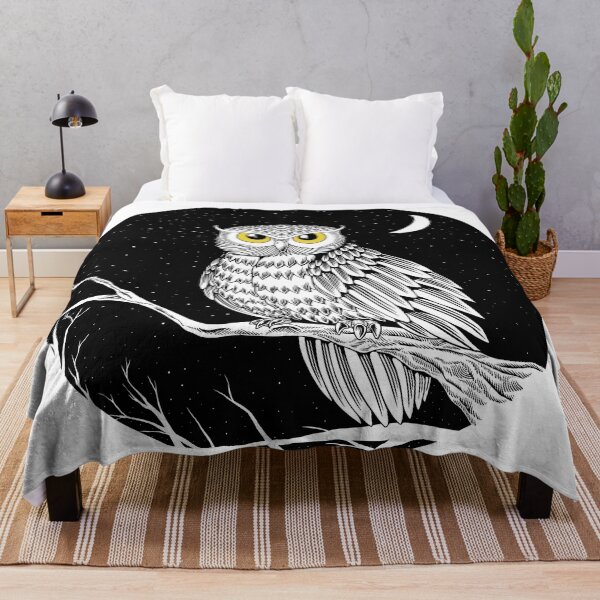 Item preview, The Owl and The Moon designed and sold by monochromefrog.