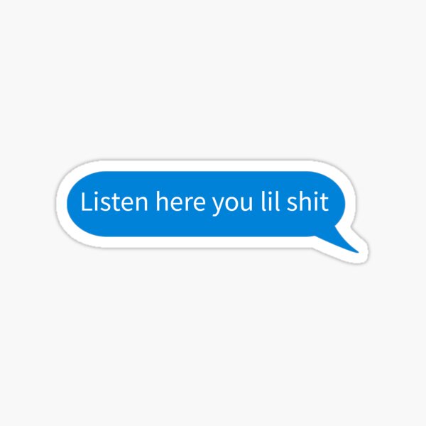 listen here sticker Sticker