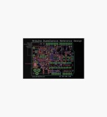 Arduino Duemilanove Reference Design - black Art Board Print