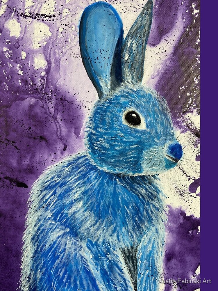 Thumbnail 4 of 4, iPhone Case, Blue Rabbit designed and sold by AustinFabinski.