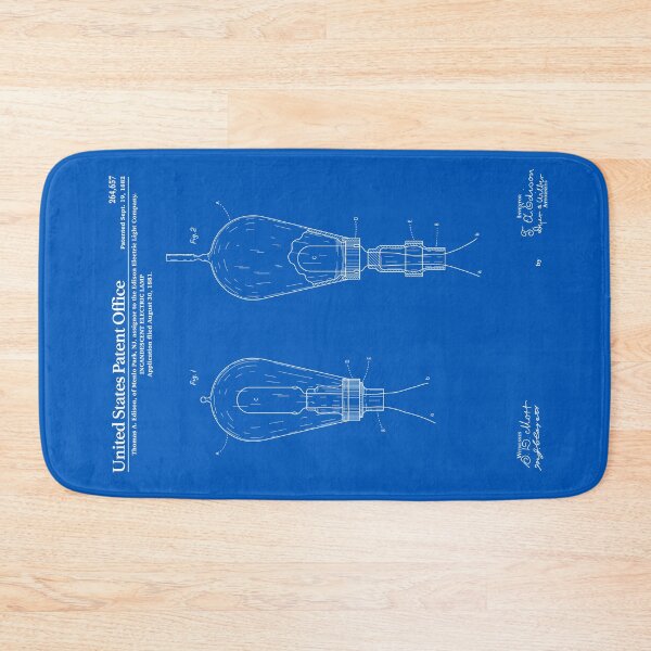 Artikelvorschau, Thomas Edison Light Bulb Patent - Blaupause entworfen und verkauft von FinlayMcNevin.