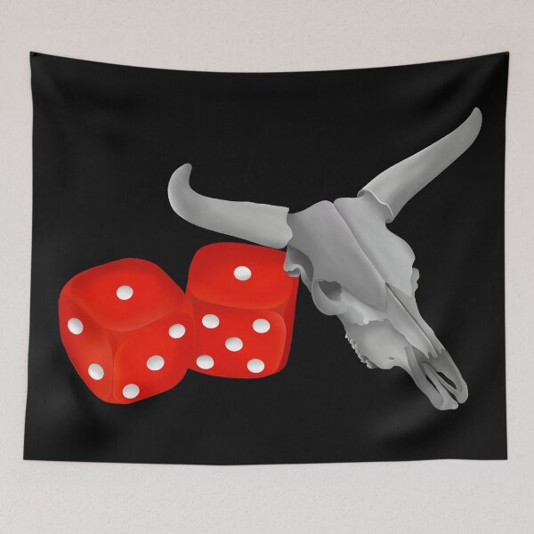 Item preview, Bull Horns Dice Snake Eyes designed and sold by piedaydesigns.