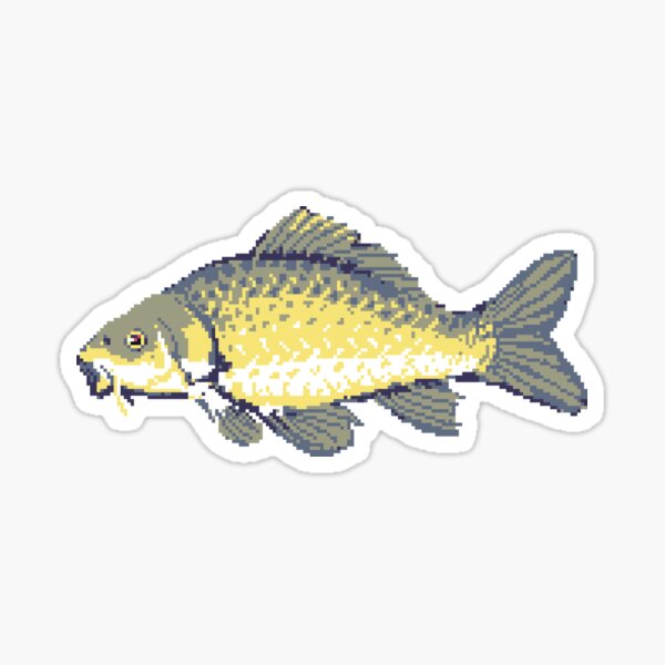 Pixel Carp Sticker