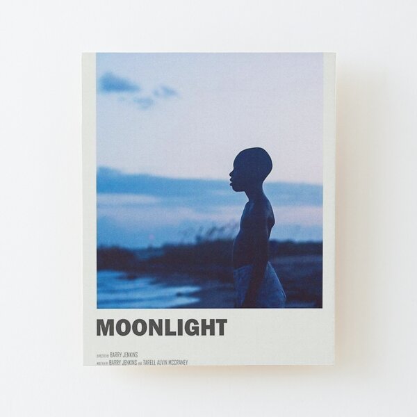 moonlight the movie - Wood Mounted Print