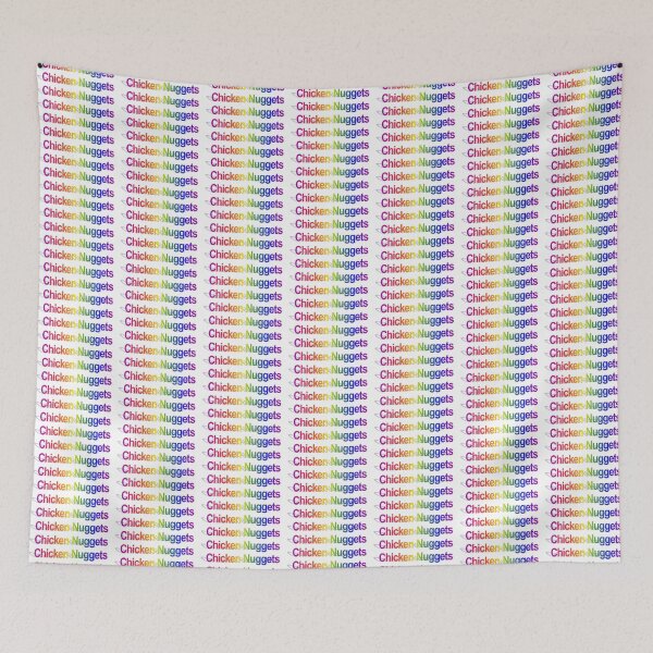 Item preview, Chicken Nuggets - Rainbow WordArt designed and sold by izacless.