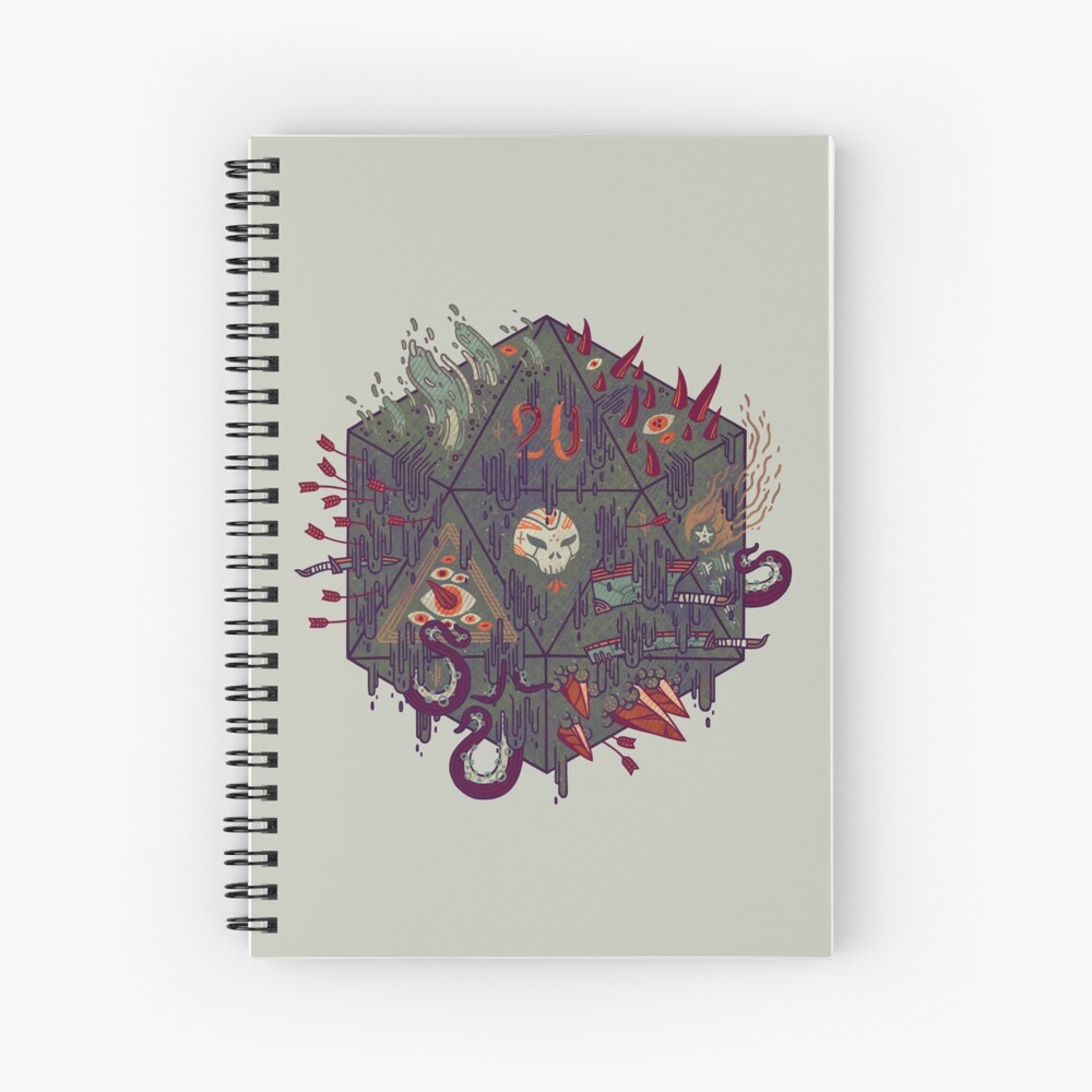 Die of Death Spiral Notebook