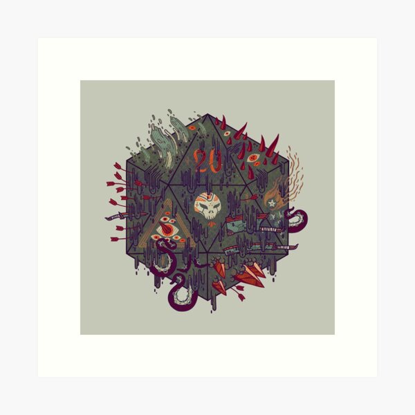 Die of Death Art Print