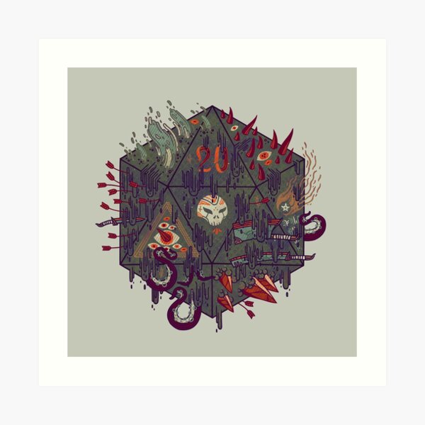 Die of Death Art Print