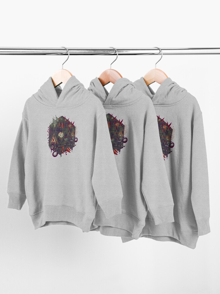 Alternate view of Die of Death Toddler Pullover Hoodie