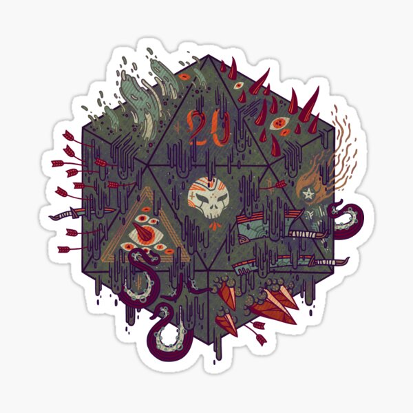 Die of Death Sticker