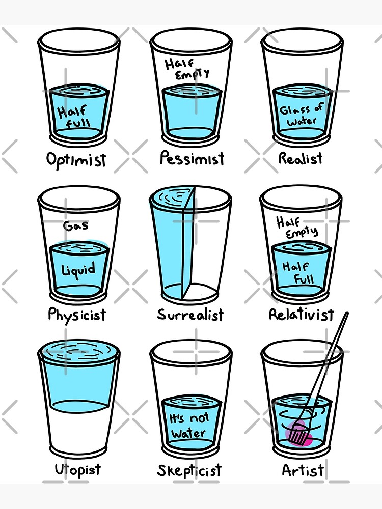 Glass half empty meme - Artist edition Premium Matte Vertical Poster ...