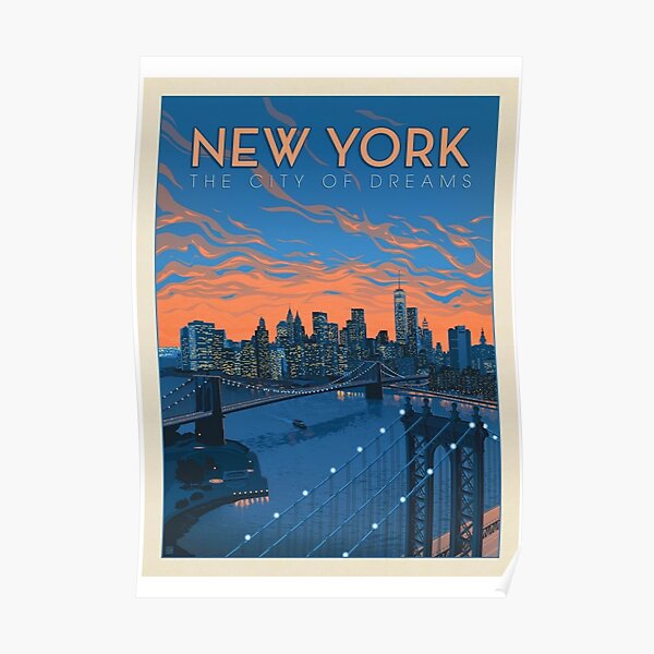 Vintage Travel Poster - New York Poster