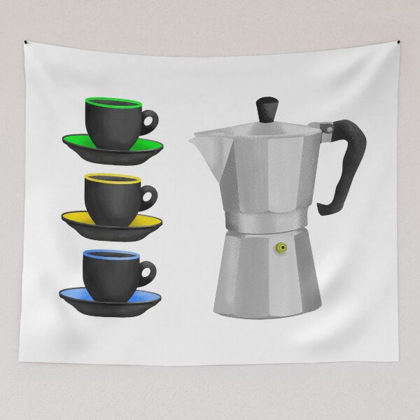 Item preview, Moka Pot Stove Top Espresso Maker designed and sold by piedaydesigns.
