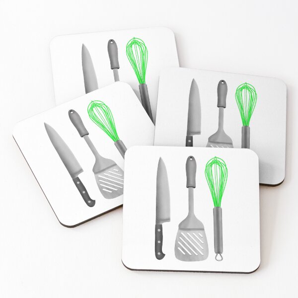 Item preview, Kitchen Utensils Knife Spatula Whisk designed and sold by piedaydesigns.