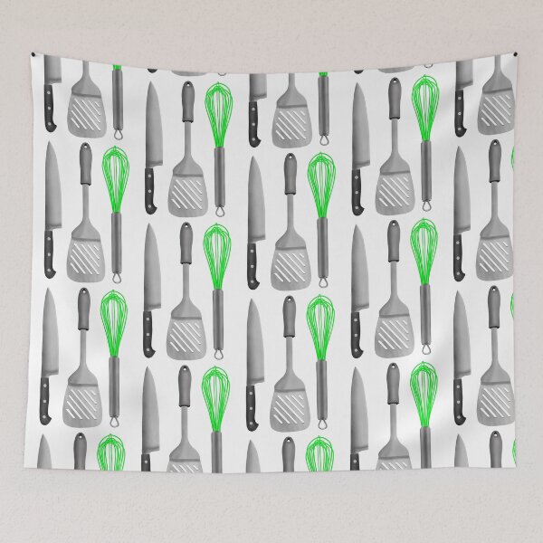 Item preview, Kitchen Utensils Knife Spatula Whisk designed and sold by piedaydesigns.