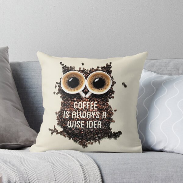 Item preview, Coffee is always a wise idea typography text art by Word Fandom - wordfandom designed and sold by Kerry Pritchard.