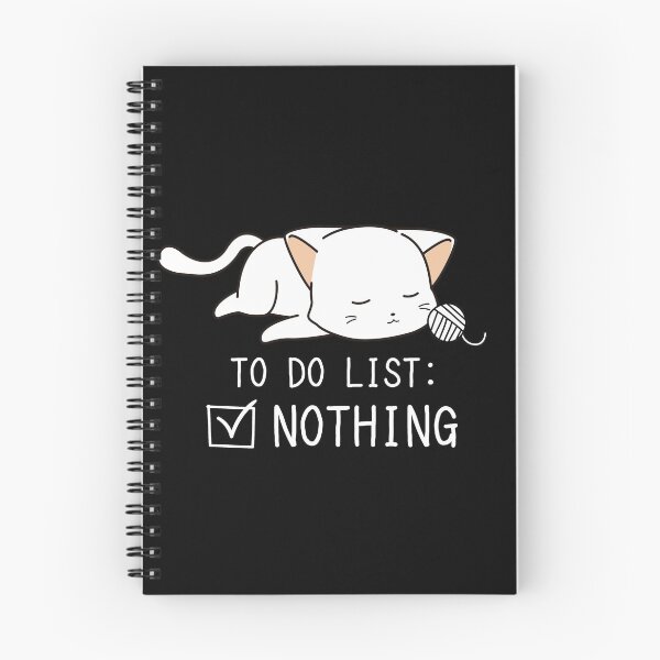 Item preview, Cat To Do List Nothing designed and sold by designeclipse.