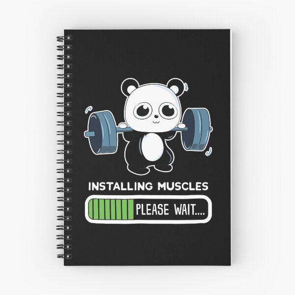 Item preview, Panda Installing Muscles designed and sold by designeclipse.