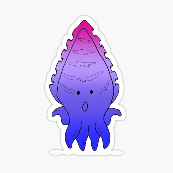 Cuttlefish Cuddle Bisexual Sticker