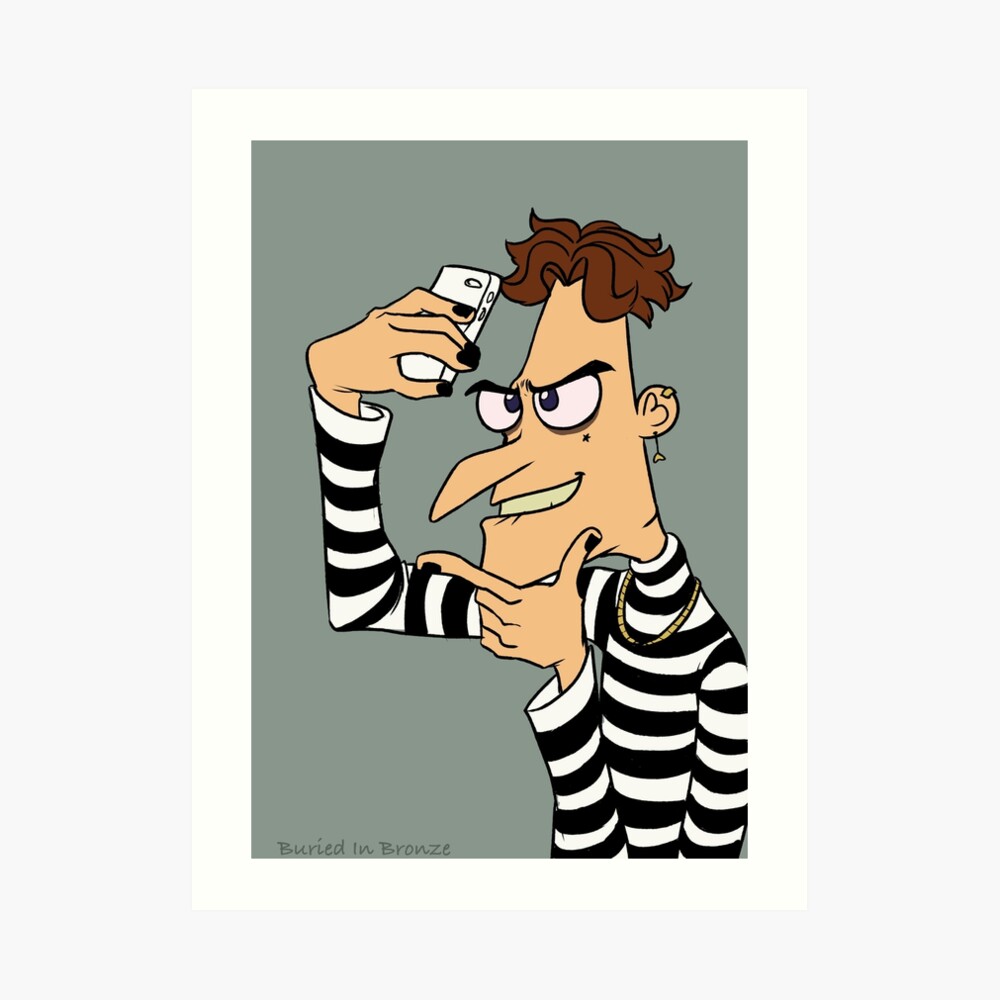 Eboy Dr Doofenshmirtz Galeriedruck Von Buriedinbronze Redbubble