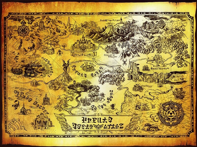 Complete Map Of Hyrule