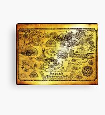 Lienzo Hyrule Map Legend of Zelda