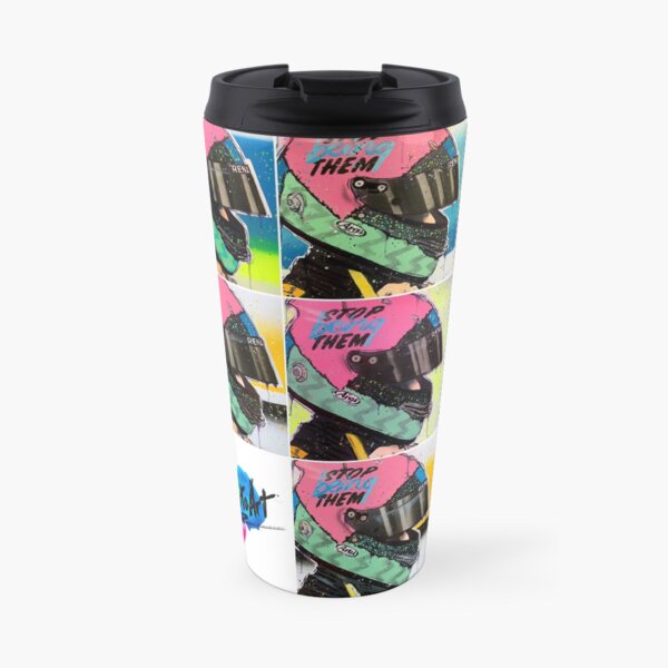 Daniel Ricciardo - Renault F1 graffiti painting collage by DRAutoArt Travel Mug