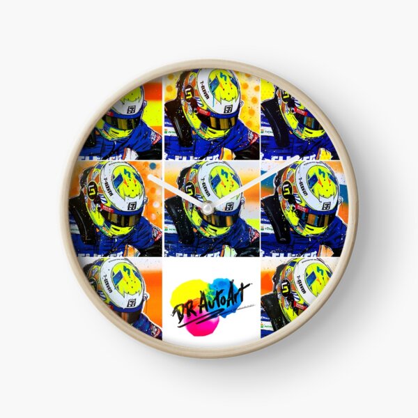 Lando Norris graffiti painting by DRAutoArt Clock