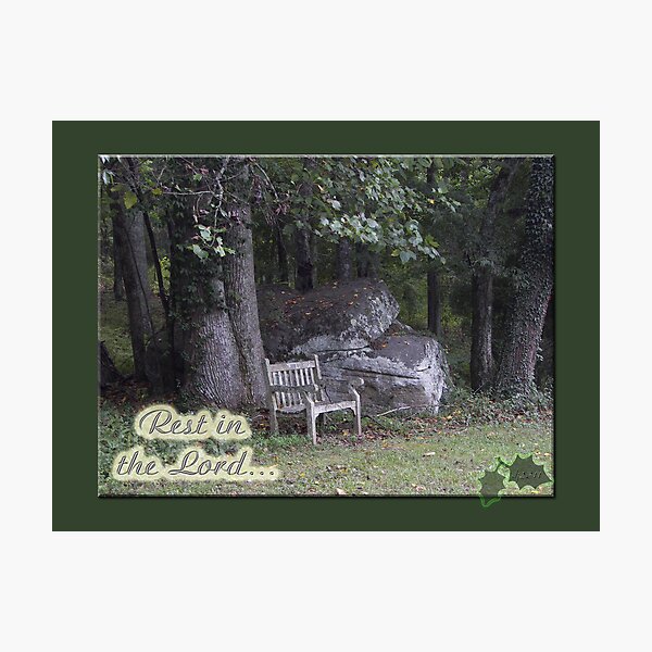Item preview, Rest in the Lord... designed and sold by budrfli.