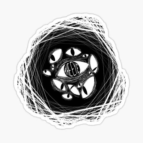 the eye / beholding / ceaseless watcher / the watcher Sticker
