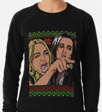 Woman Yelling at Cat meme - Ugly Sweater Lightweight Sweatshirt