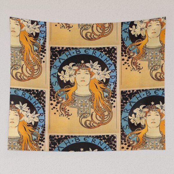 Item preview, Sarah Bernhardt design vintage art - Alphonse Mucha designed and sold by Vintage Designs +.
