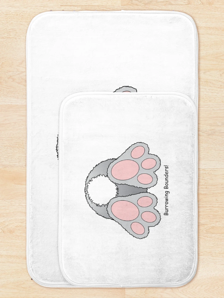 Thumbnail 5 of 6, Bath Mat, Bunny Rabbit designed and sold by Running-Duck.
