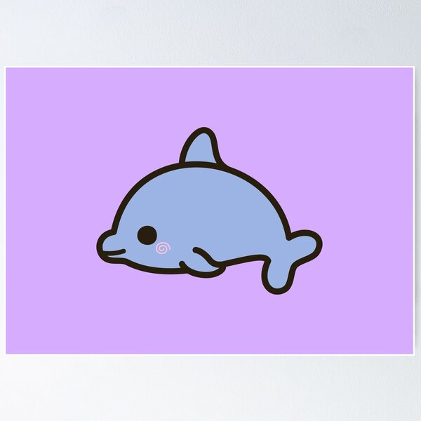 Kawaii Sea Animals Set Poster