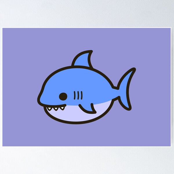 Kawaii Sea Animals Set Poster