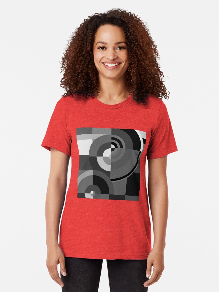 Alternate view of Geometric Revolution 10 Tri-blend T-Shirt