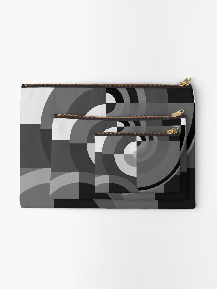 Alternate view of Geometric Revolution 10 Zipper Pouch