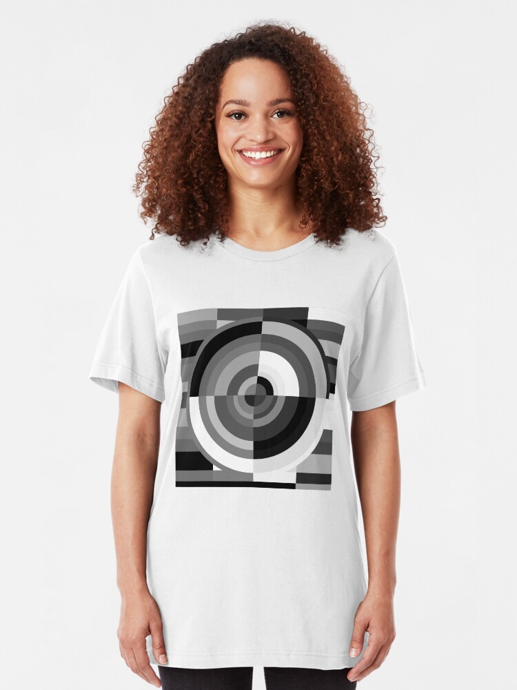 Alternate view of Geometric Revolution 11 Slim Fit T-Shirt