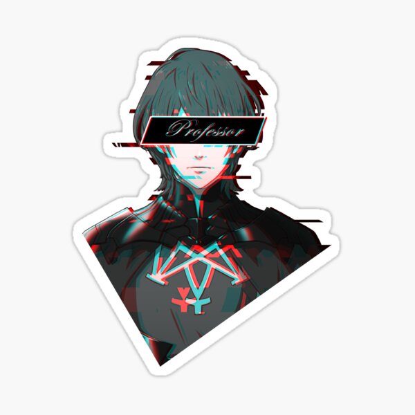 Male Byleth Glitch Artwork - Fire Emblem Three Houses Sticker