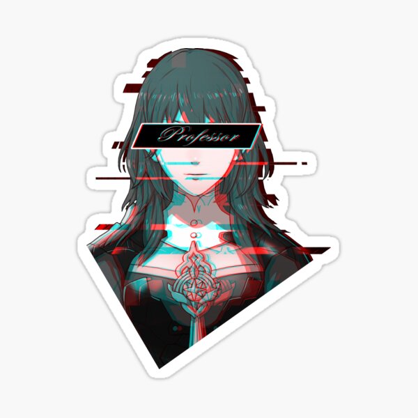 Female Byleth Glitch Artwork - Fire Emblem Three Houses Sticker