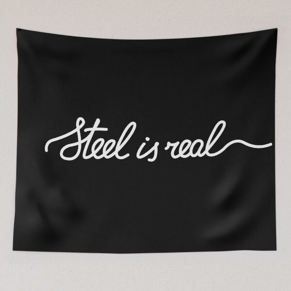 Item preview, Steel is real in white designed and sold by HenrisKas.
