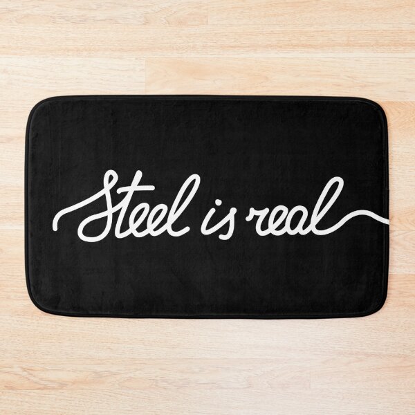 Item preview, Steel is real in white designed and sold by HenrisKas.