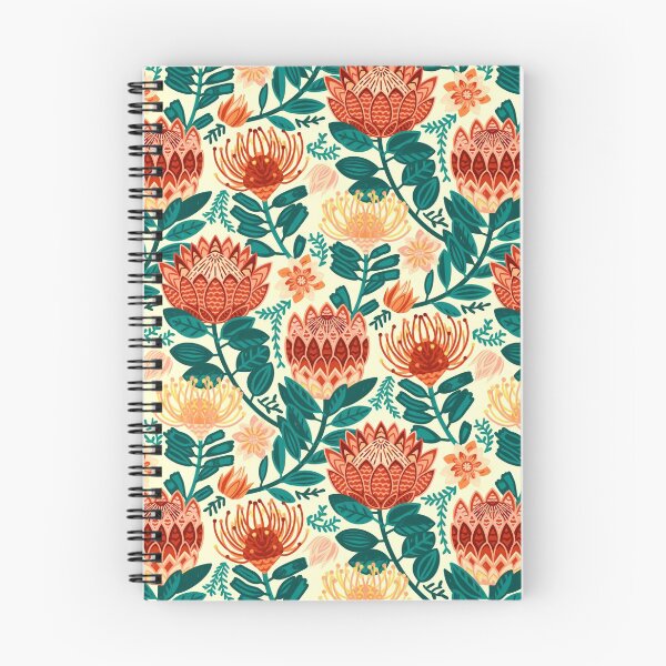 Item preview, Protea Chintz - Teal & Orange  designed and sold by TigaTiga.