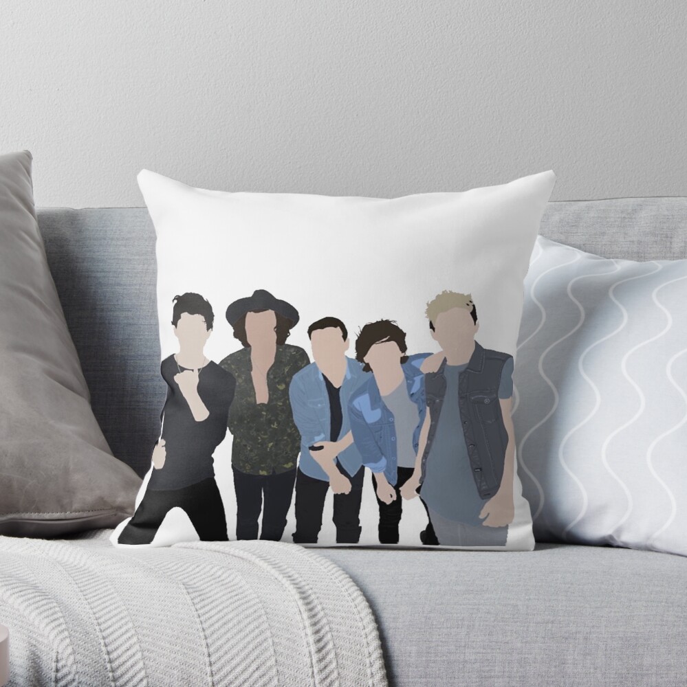 One Direction Throw Pillow