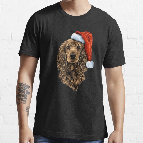 cocker spaniel christmas t shirt