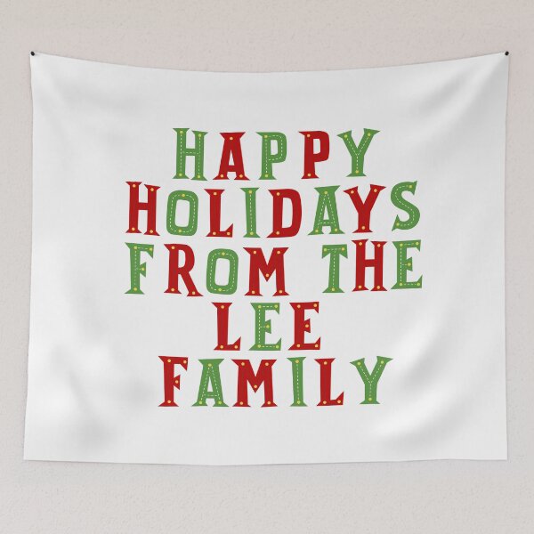 Item preview, Happy holidays from the Lee family designed and sold by Urosek.
