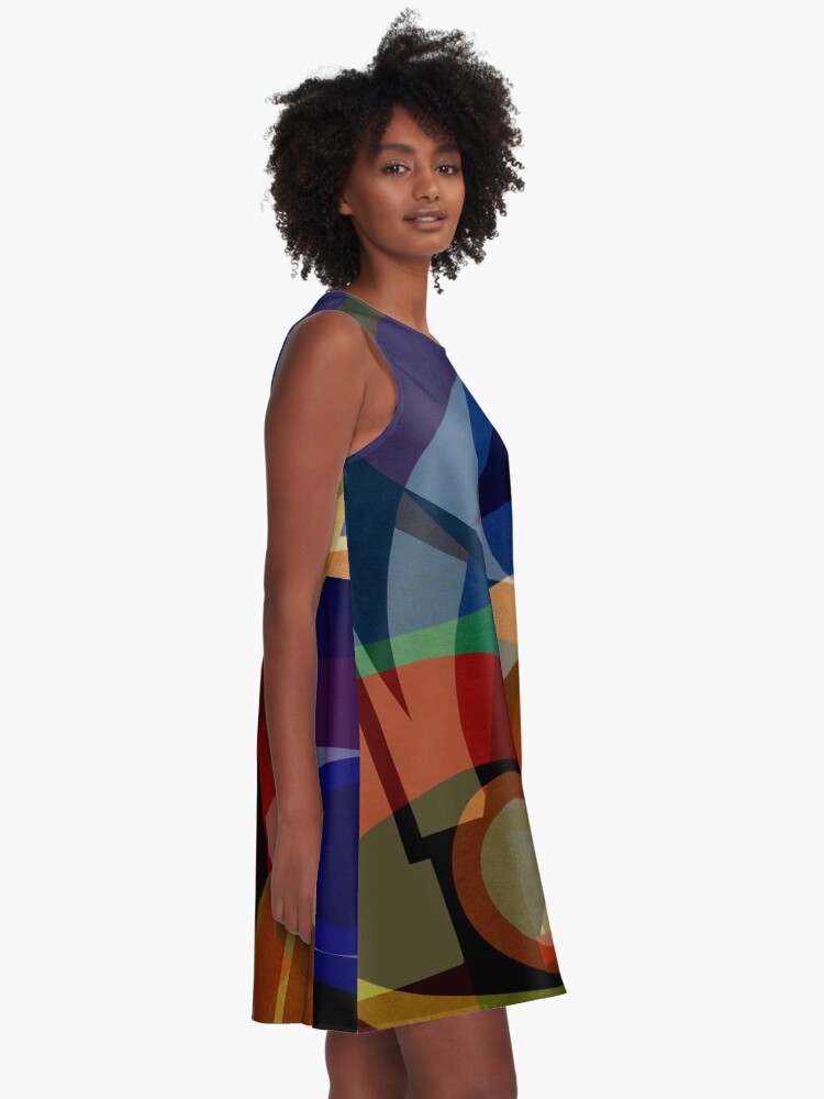 Alternate view of Space Shapes FIVE A-Line Dress
