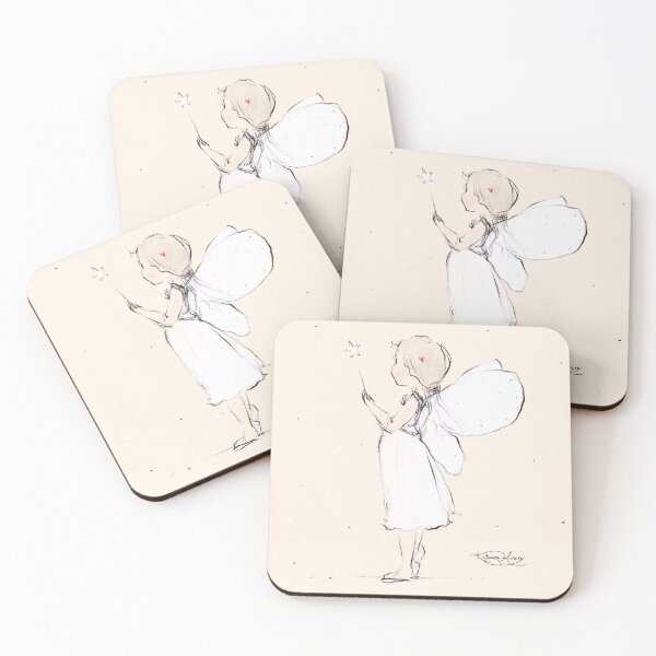 Item preview, White Angel Fairy Illustration designed and sold by Katrina Avery Studio.