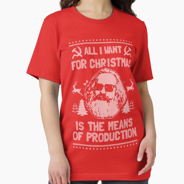 Aperçu de l'œuvre Tout ce que je veux pour Noël, ce sont les moyens de production créée et vendue par Yipptee Shirts.